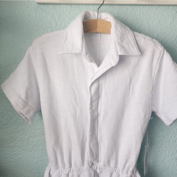 STATESIDE French Terry Loop slub short cover up beach Romper - Picture 3 of 12